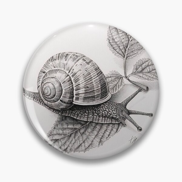 Item preview, Snail pencil drawing designed and sold by Pencil-Art.
