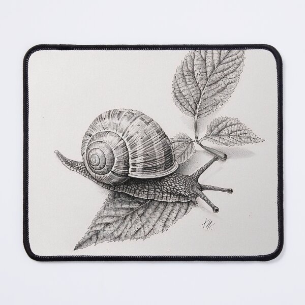 Item preview, Snail pencil drawing designed and sold by Pencil-Art.
