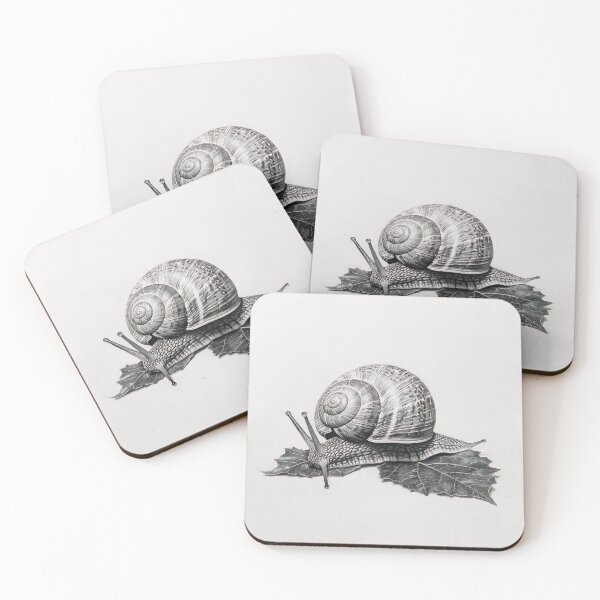 Item preview, Snail pencil drawing designed and sold by Pencil-Art.