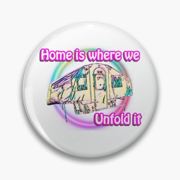 Item preview, Home is Where We Unfold it - Neon Trailer Tent designed and sold by BeccaAelishe.