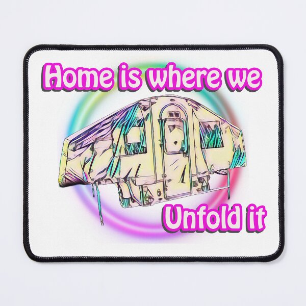 Item preview, Home is Where We Unfold it - Neon Trailer Tent designed and sold by BeccaAelishe.