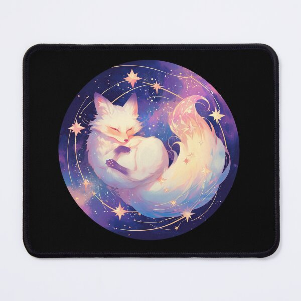 Item preview, White Fox // Aesthetic White Fox // Galaxy and Stars // Polar Fox designed and sold by SMARTKIT DESIGNAGENCY.