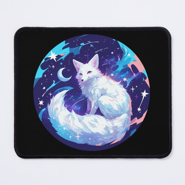 Item preview, White Fox // Aesthetic White Fox // Galaxy and Stars // Polar Fox designed and sold by SMARTKIT DESIGNAGENCY.