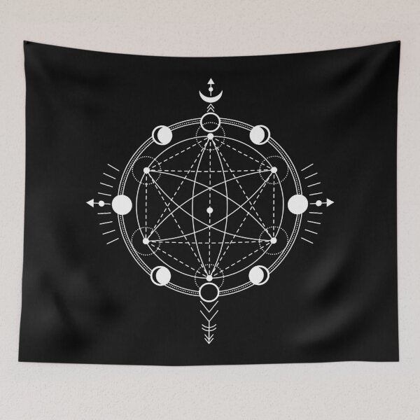 Item preview, Sacred Geometry, Lunar Cycle, Cosmic Compass, Celestial Mandala designed and sold by Numbers-Art.