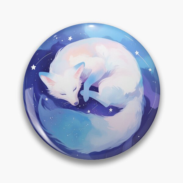 Item preview, White Fox // Aesthetic White Fox // Galaxy and Stars //  Polar Fox designed and sold by SMARTKIT  DESIGNAGENCY.