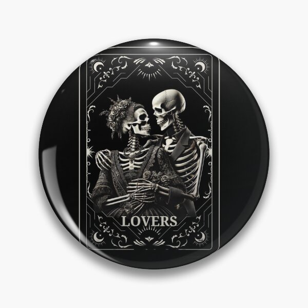 Artikelvorschau, Skelettliebhaber Tarotkarte Gothic entworfen und verkauft von MilkyForest.