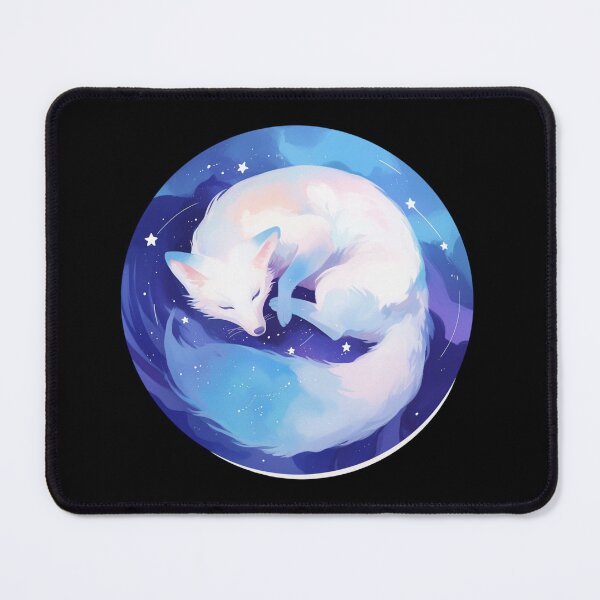 Item preview, White Fox // Aesthetic White Fox // Galaxy and Stars // Polar Fox designed and sold by SMARTKIT DESIGNAGENCY.