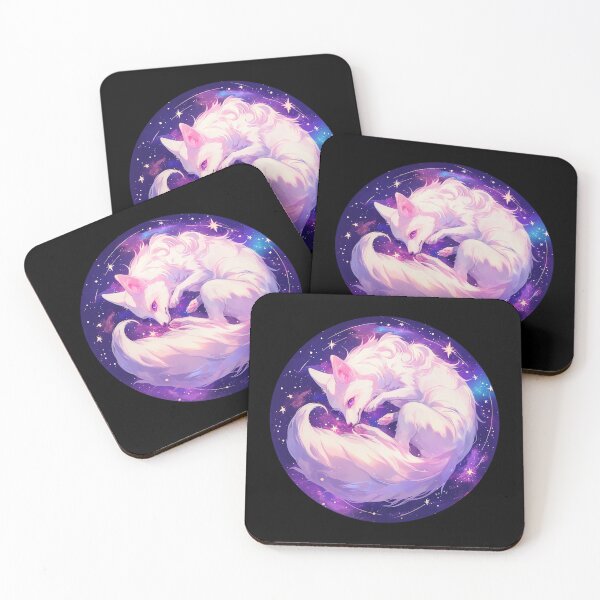 Item preview, White Fox // Aesthetic White Fox // Galaxy and Stars //  Polar Fox designed and sold by SMARTKIT  DESIGNAGENCY.