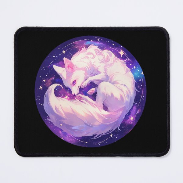 Item preview, White Fox // Aesthetic White Fox // Galaxy and Stars // Polar Fox designed and sold by SMARTKIT DESIGNAGENCY.