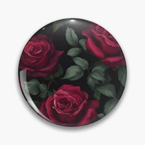 Item preview, Bordeaux and light roses floral dark girlie flowers gift for gardener garden lovers poet decadence designed and sold by Fantasy Cache.