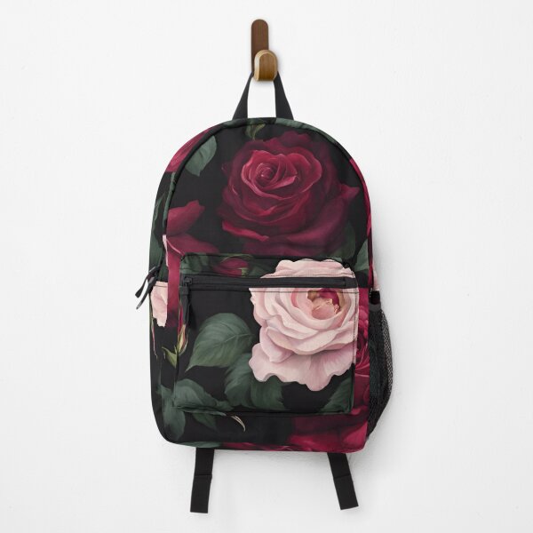 Item preview, Bordeaux and light roses floral dark girlie flowers gift for gardener garden lovers poet decadence designed and sold by Fantasy Cache.