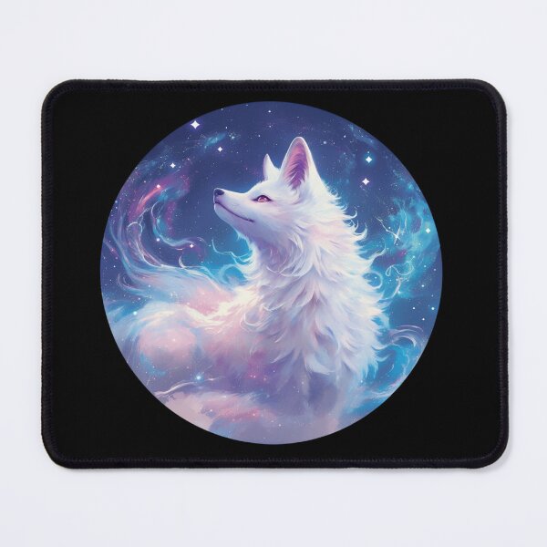 Item preview, White Fox // Aesthetic White Fox // Galaxy and Stars // Polar Fox designed and sold by SMARTKIT DESIGNAGENCY.