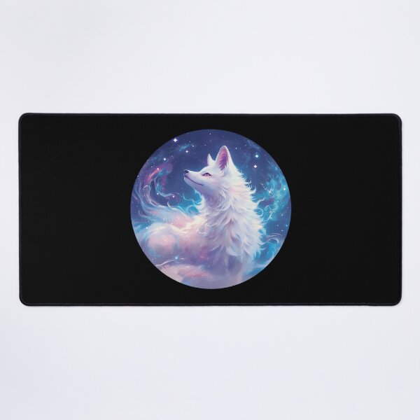Item preview, White Fox // Aesthetic White Fox // Galaxy and Stars // Polar Fox designed and sold by SMARTKIT DESIGNAGENCY.