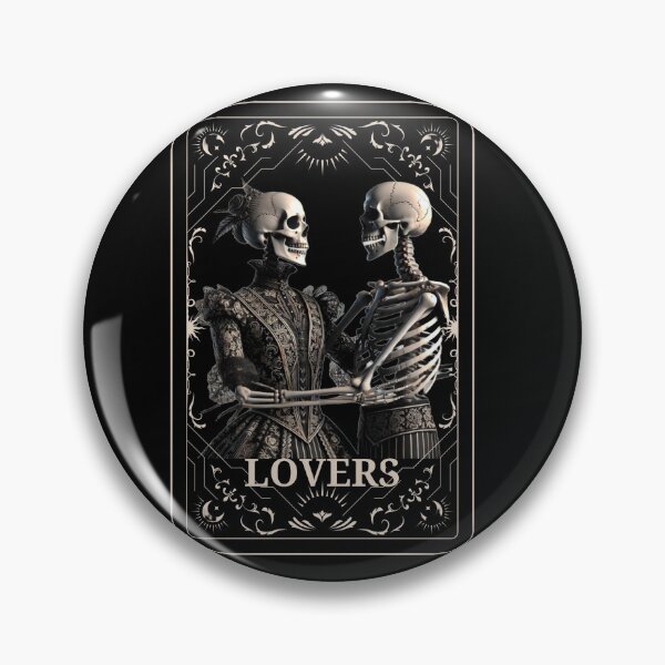 Artikelvorschau, Skelettliebhaber Tarotkarte Gothic entworfen und verkauft von MilkyForest.
