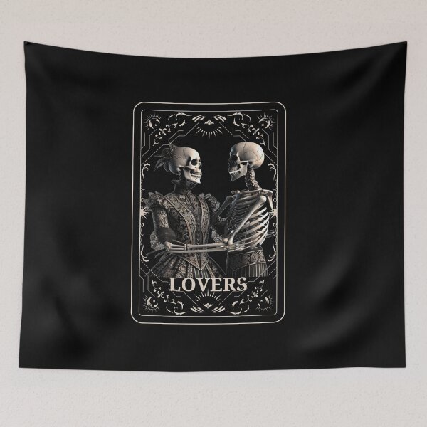 Item preview,  Skeleton lovers tarot card gothic designed and sold by MilkyForest.