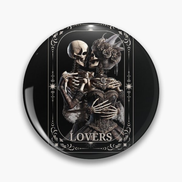 Artikelvorschau, Skelettliebhaber Tarotkarte Gothic entworfen und verkauft von MilkyForest.