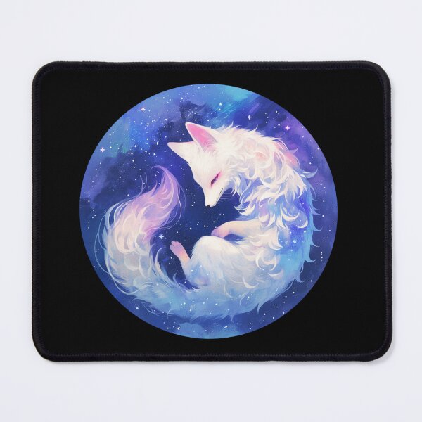 Item preview, White Fox // Aesthetic White Fox // Galaxy and Stars // Polar Fox designed and sold by SMARTKIT DESIGNAGENCY.