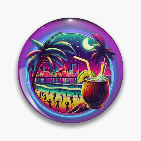 Item preview, Neon palm trees designed and sold by Styllium.