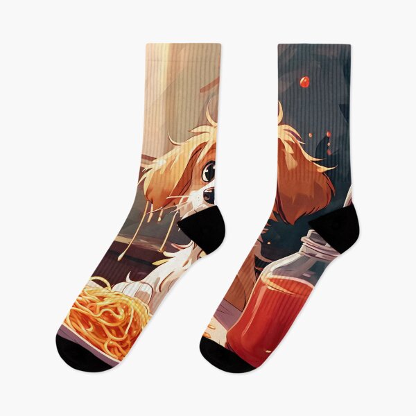 Item preview, Dog eating spaghetti designed and sold by ArtsyWishesShop.