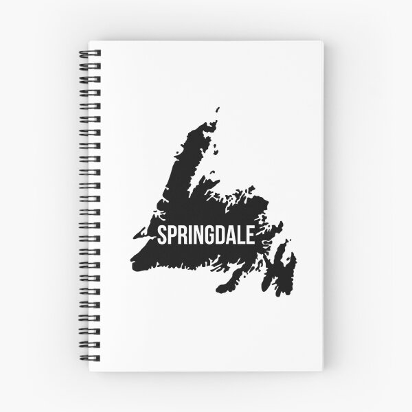 Item preview, Springdale, Newfoundland Silhouette designed and sold by CartoCreative.