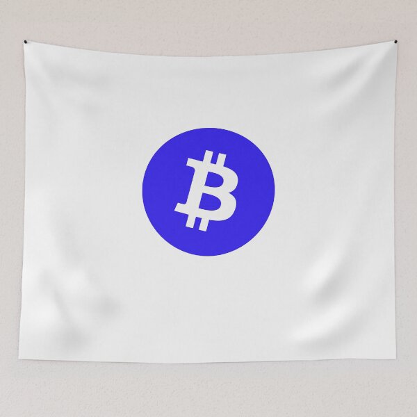 Item preview, Bitcoin Blue Version Of Official Logo Large Hoodie designed and sold by Rainwater Merch.