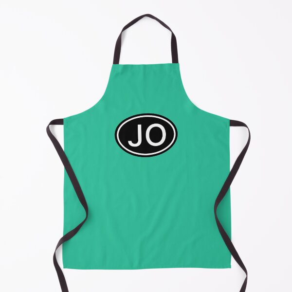 Item preview, JO Initials Monogram Oval White Letters designed and sold by Jeallan Designs.