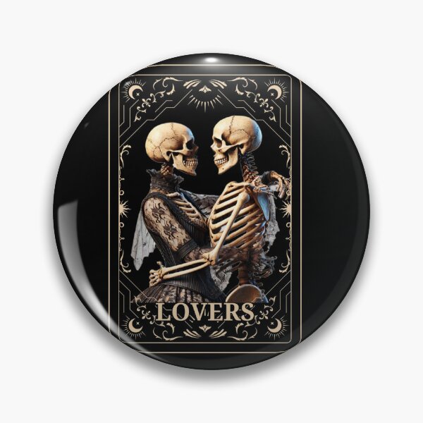 Artikelvorschau, Skelettliebhaber Tarotkarte Gothic entworfen und verkauft von MilkyForest.
