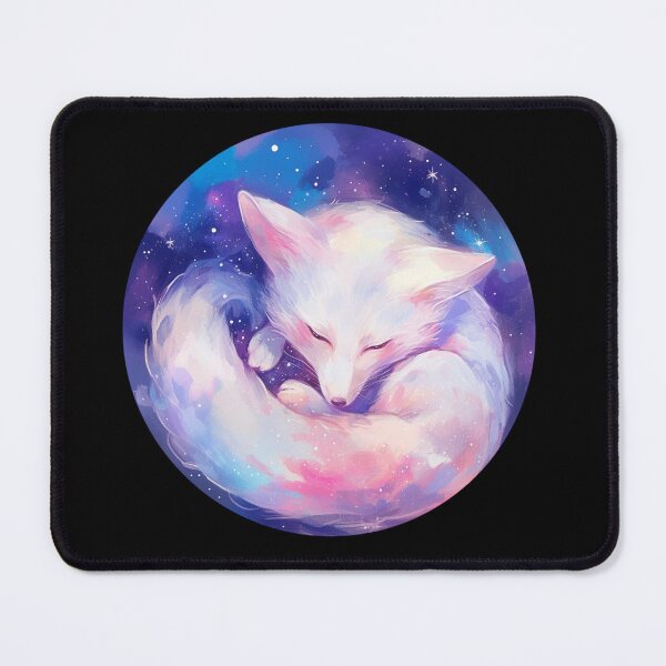 Item preview, White Fox // Aesthetic White Fox // Galaxy and Stars // Polar Fox designed and sold by SMARTKIT DESIGNAGENCY.