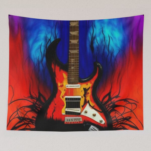 Item preview,  Abstract Guitar Graffiti Music Art designed and sold by TheDarkWardrobe.