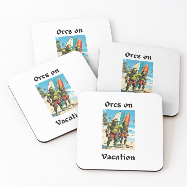 Item preview, Orcs On Vacation Surfs Up designed and sold by popsbh.