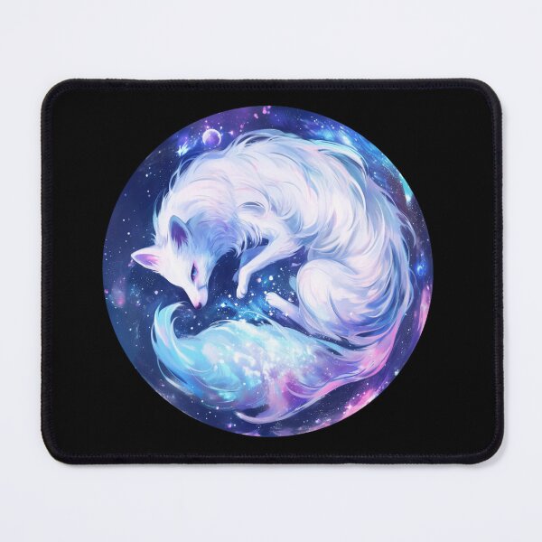 Item preview, White Fox // Aesthetic White Fox // Galaxy and Stars // Polar Fox designed and sold by SMARTKIT DESIGNAGENCY.