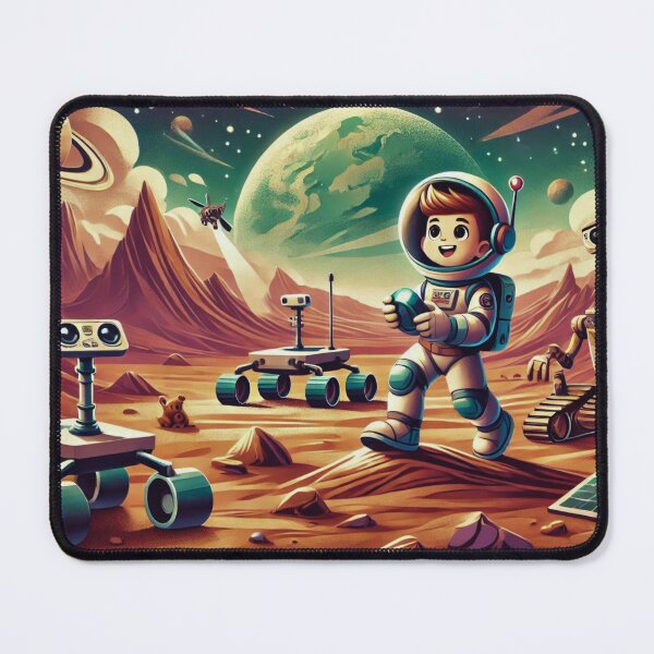 Item preview, Space Exploration with Robots and Astronaut designed and sold by Marinaso.