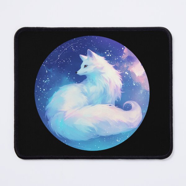 Item preview, White Fox // Aesthetic White Fox // Galaxy and Stars // Polar Fox designed and sold by SMARTKIT DESIGNAGENCY.