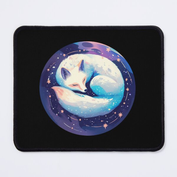 Item preview, White Fox // Aesthetic White Fox // Galaxy and Stars // Polar Fox designed and sold by SMARTKIT DESIGNAGENCY.