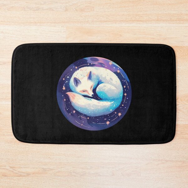 Item preview, White Fox // Aesthetic White Fox // Galaxy and Stars //  Polar Fox designed and sold by SMARTKIT  DESIGNAGENCY.
