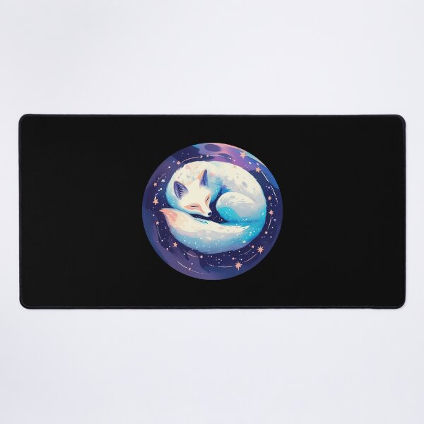 Item preview, White Fox // Aesthetic White Fox // Galaxy and Stars // Polar Fox designed and sold by SMARTKIT DESIGNAGENCY.