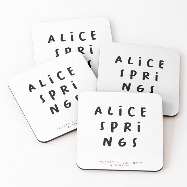 Item preview, Alice Springs | Typography Design | Design Map Coordinates designed and sold by RM-Journey.