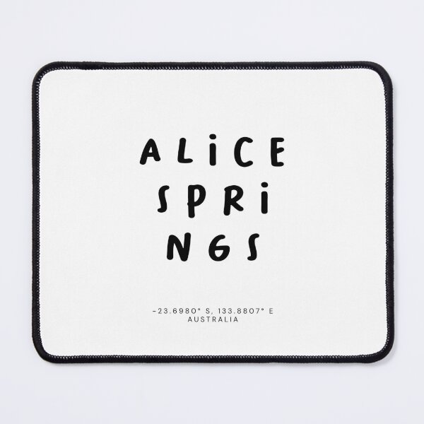 Item preview, Alice Springs | Typography Design | Design Map Coordinates designed and sold by RM-Journey.