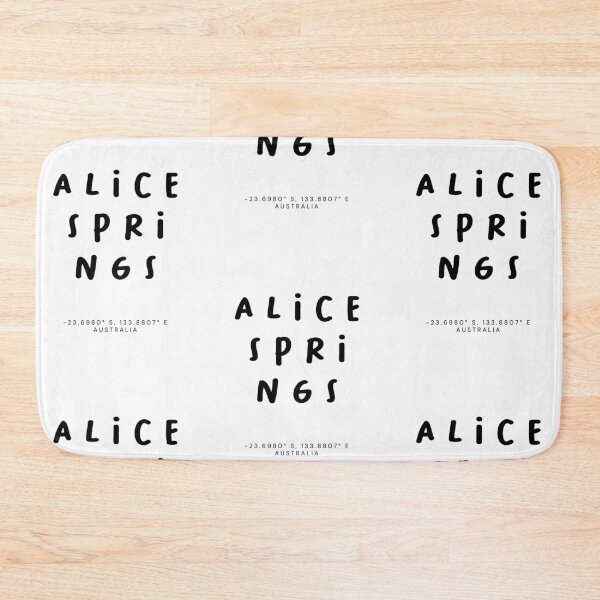 Item preview, Alice Springs | Typography Design | Design Map Coordinates designed and sold by RM-Journey.