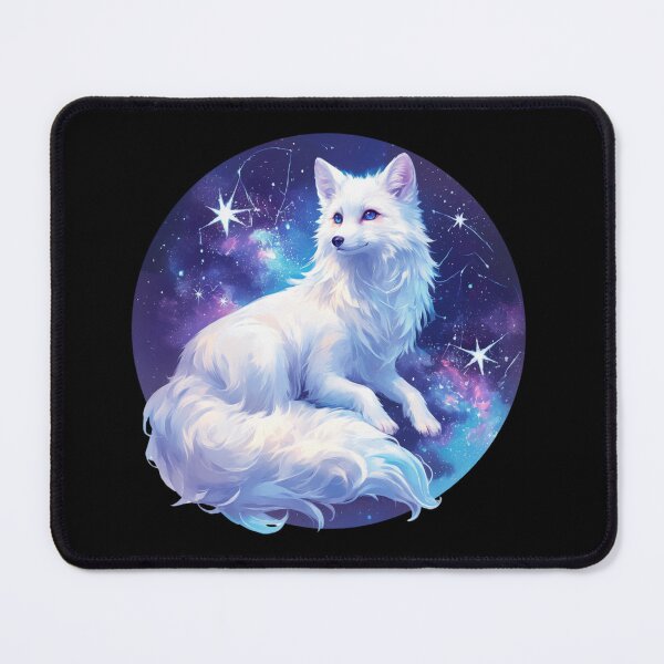 Item preview, Cyber White Fox // Aesthetic White Fox // Galaxy and Stars // Animal Cute Art // Gaming Aesthetic Stickers designed and sold by SMARTKIT DESIGNAGENCY.