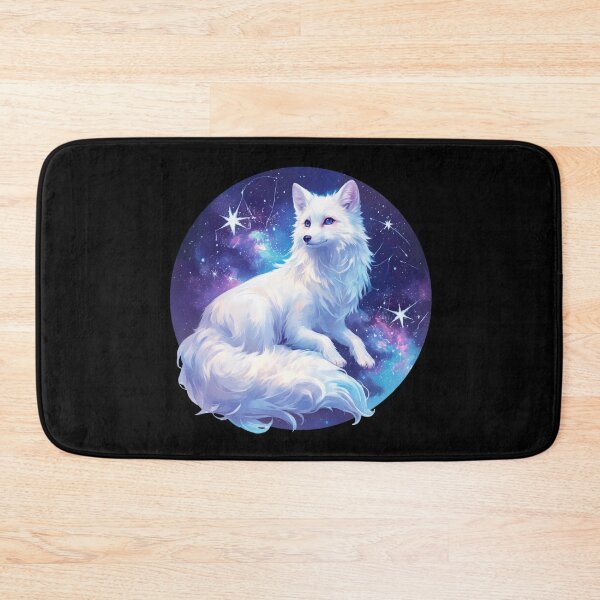 Item preview, Cyber White Fox // Aesthetic White Fox // Galaxy and Stars //  Animal Cute Art // Gaming Aesthetic Stickers designed and sold by SMARTKIT  DESIGNAGENCY.