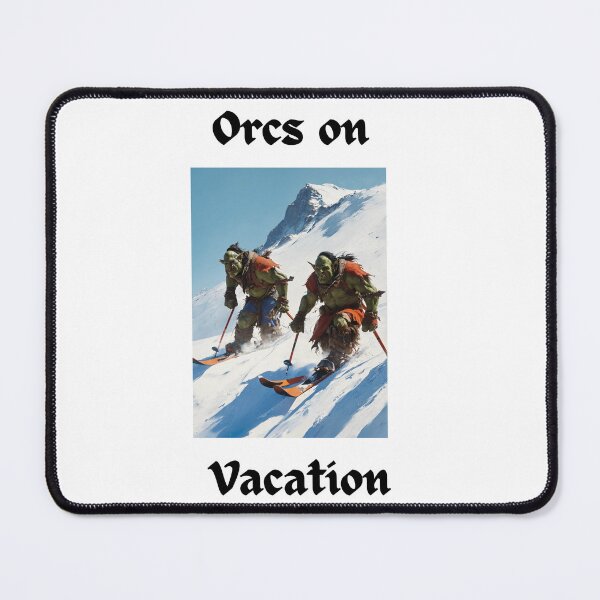 Item preview, Orcs On Vacation Skiing designed and sold by popsbh.