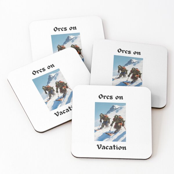 Item preview, Orcs On Vacation Skiing designed and sold by popsbh.