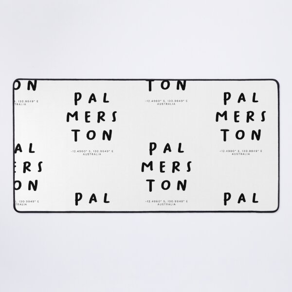 Item preview, Palmerston | Typography Design | Design Map Coordinates designed and sold by RM-Journey.