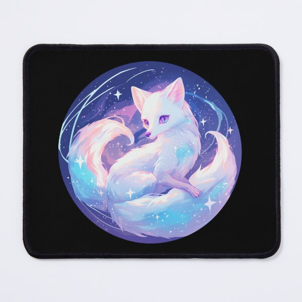 Item preview, Cyber White Fox // Aesthetic White Fox // Galaxy and Stars // Animal Cute Art // Gaming Aesthetic Stickers designed and sold by SMARTKIT DESIGNAGENCY.