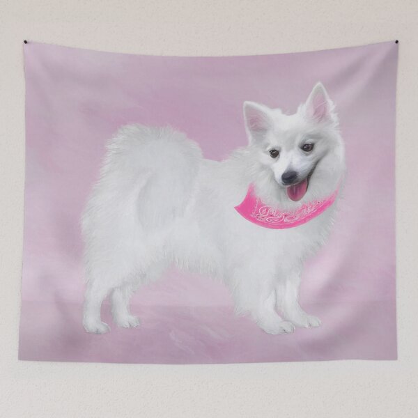 Item preview, American Eskimo Dog Painting Original Animal Art designed and sold by alpendesigns.