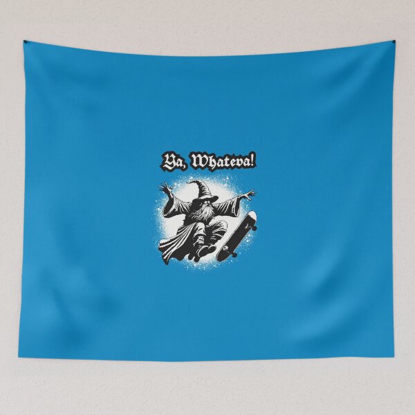 Item preview, Skater Wizard ‘Ya, Whateva!’ Design – Cool Gothic Skateboarding Art designed and sold by prismatic1111.