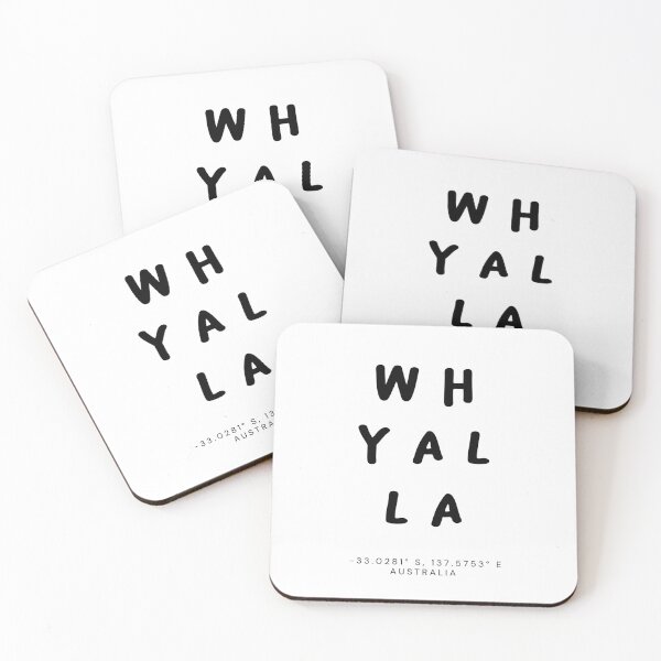 Item preview, Whyalla | Typography Design | Design Map Coordinates designed and sold by RM-Journey.