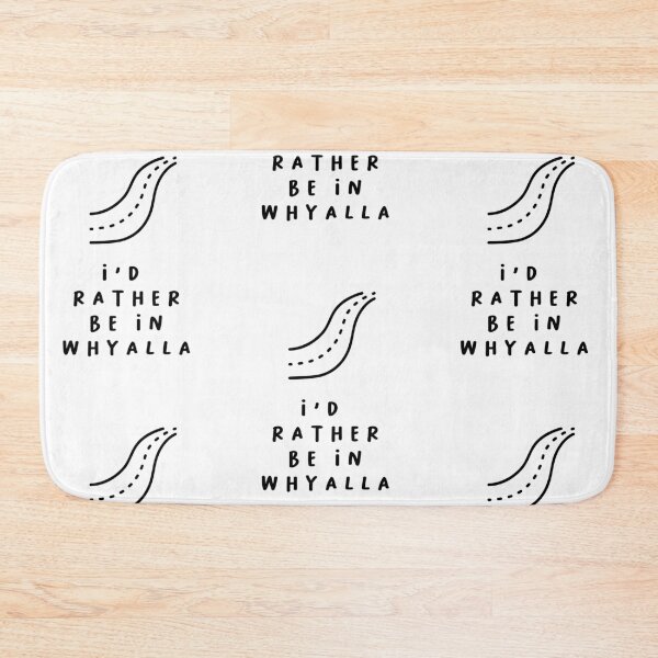 Item preview, I'd Rather be in Whyalla | Typography Design | Minimalist Aesthetic designed and sold by RM-Journey.