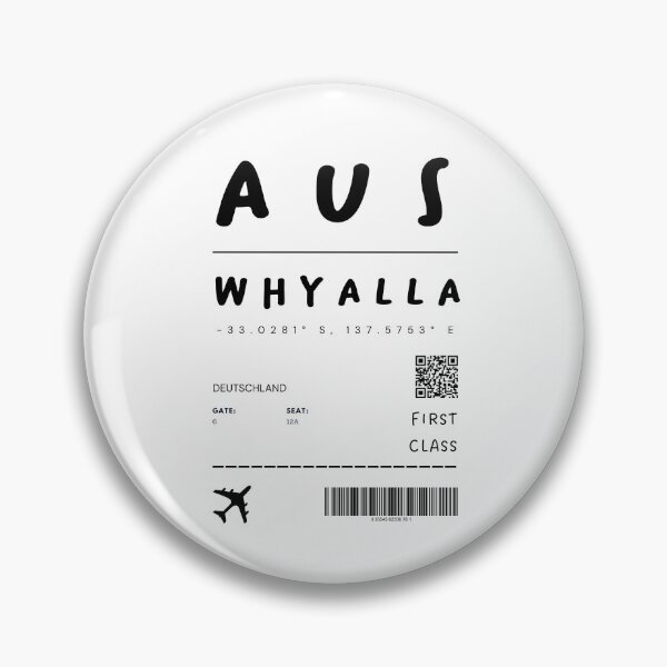 Item preview, Whyalla | Plane Ticket Design | Traveling | Tourists designed and sold by RM-Journey.